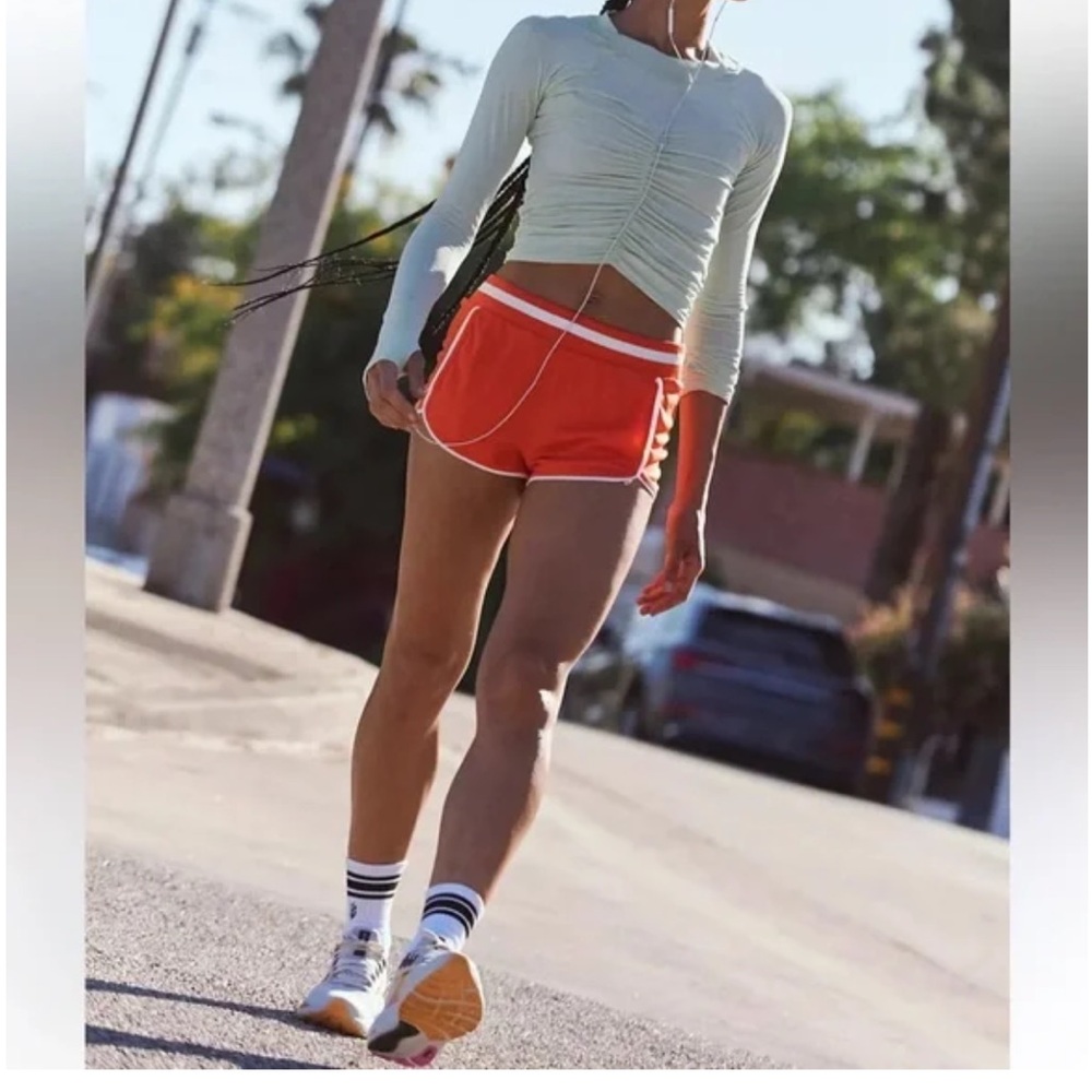 FP Movement Prep In Your Step Shorts in Orange Combo NWOT